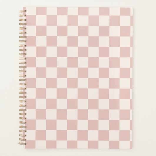 Controleer Bleek Beige Gecontroleerd Patrooncontro Planner (Voorkant)