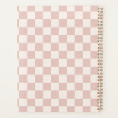 Controleer Bleek Beige Gecontroleerd Patrooncontro Planner (Achterkant)