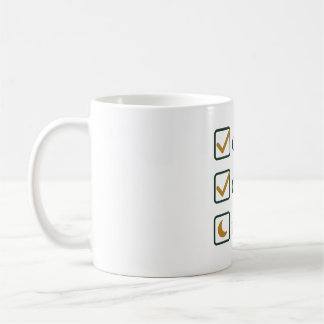 Controleer Controleer Slaap Checklist Humor Koffiemok