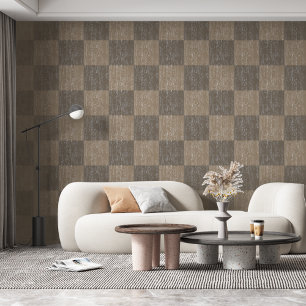 Controleer crackle textuur beige en taupe behang