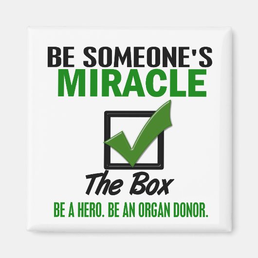 Controleer de doos als orgaandonor 6 magneet (Voorkant)