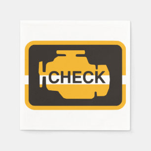 Controleer de indicatielampjes van de motor servet