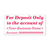 Controleer de restrictieve aantekening en naam  zelfinktende stempel (Design)