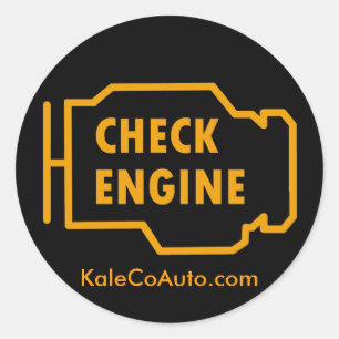 Controleer de Sticker van de engine