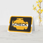 Controleer de Wenskaarten van het motorlicht Kaart (Gele Bloem)