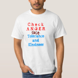 Controleer de Woer GRIJFT Tolerantie en Kindness T-shirt