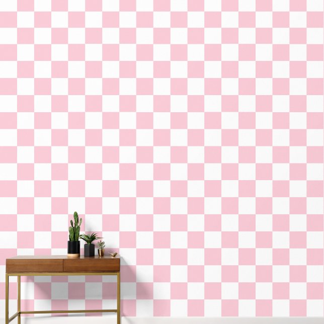 Controleer het Baby-roze en witte-controllerpatroo Behang (Hal)