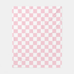 Controleer het Baby-roze en witte-controllerpatroo Fleece Deken