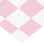 Controleer het Baby-roze en witte-controllerpatroo Korte Tafelloper (Hoek)