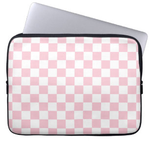 Controleer het Baby-roze en witte-controllerpatroo Laptop Sleeve