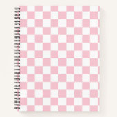 Controleer het Baby-roze en witte-controllerpatroo Notitieboek (Voorkant)