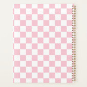 Controleer het Baby-roze en witte-controllerpatroo Planner (Achterkant)