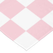 Controleer het Baby-roze en witte-controllerpatroo Tafelkleed (Gekanteld)