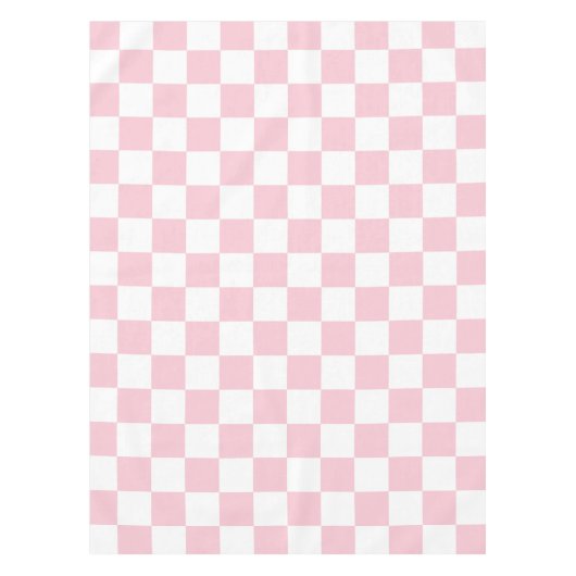 Controleer het Baby-roze en witte-controllerpatroo Tafelkleed (Voorkant)