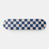 Controleer het Checkerboard-patroon in Blauw en be Persoonlijk Skateboard (Horizontaal)