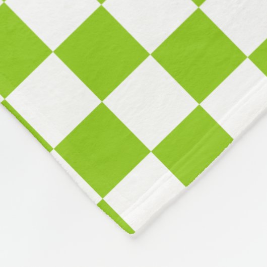 Controleer het Checkerboard-patroon opnieuw in Lim Fleece Deken (Hoek)