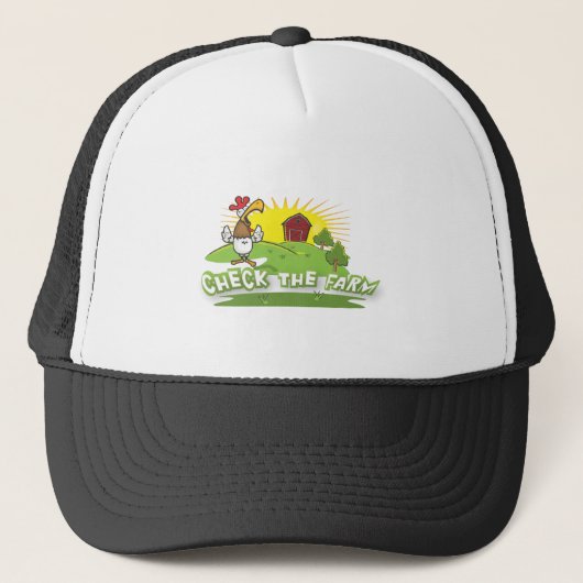 controleer het logo van het boerderij trucker pet (Voorkant)