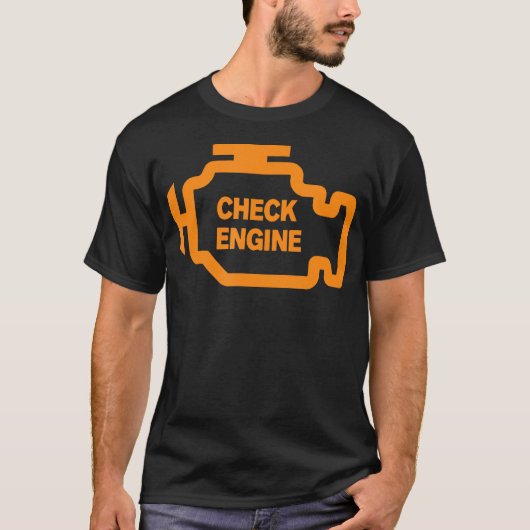 Controleer het motorlicht T-Shirt (Voorkant)