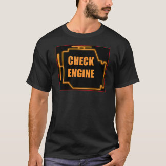 Controleer het motorlicht t-shirt