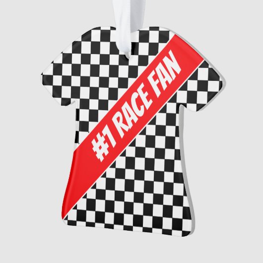 Controleer het ontwerp met rood ornament (voorkant)