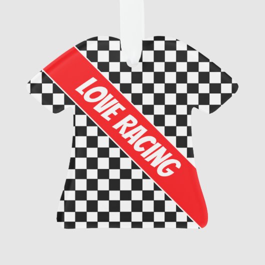 Controleer het ontwerp met rood ornament (achterkant)