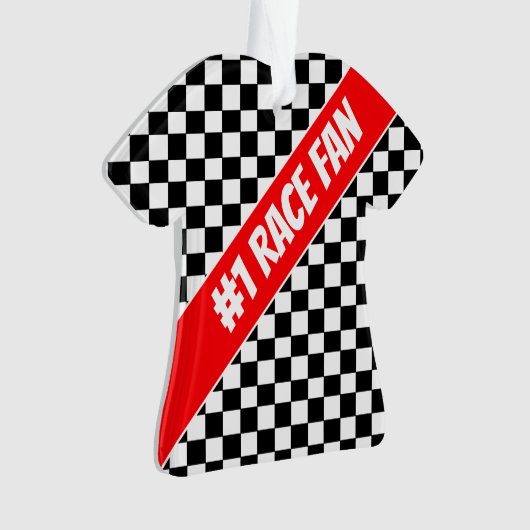 Controleer het ontwerp met rood ornament (voorkant)