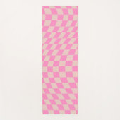 Controleer het patroonpeach en het roze preppy che yogamat (Voorkant)