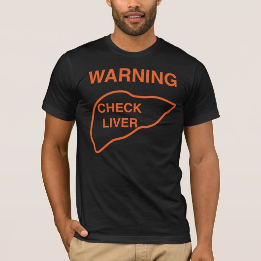 Controleer het T-shirt Liver Light (Voorkant)