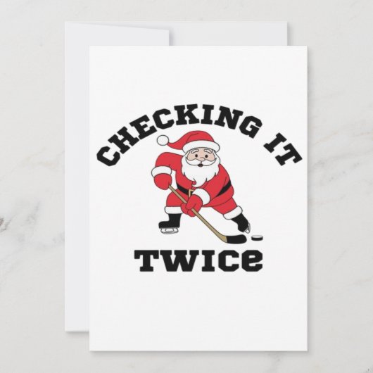 Controleer het tweemaal Santa Save The Date (Voorkant)