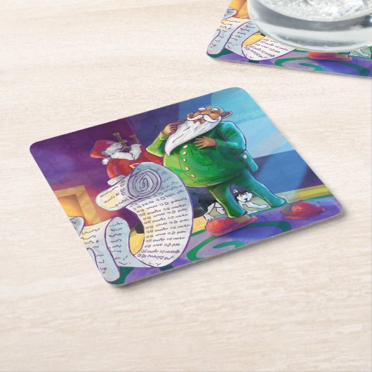 Controleer het tweemaal schilderen kartonnen onderzetters (Schuin)