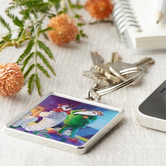 Controleer het tweemaal sleutelhanger (Zijkant)