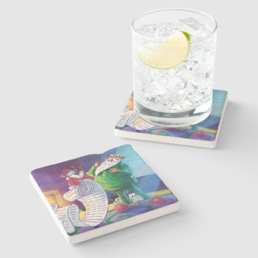 Controleer het tweemaal stenen onderzetter (Zijkant)