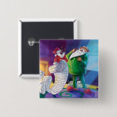 Controleer het tweemaal vierkante button 5,1 cm (Voorkant /achterkant)