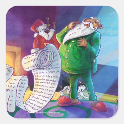 Controleer het tweemaal vierkante sticker (Voorkant)