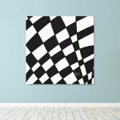 Controleer het uitgerekt canvas afdruk (Insitu (Houten vloer))