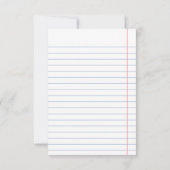 Controleer Ja of Nee Notepaper Bridesmaid Voorstel (Achterkant)