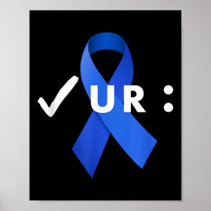 Controleer je Colon, Colonoscopie. Colon Cancer Aw Poster