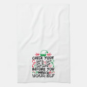 Controleer je ELF voordat je je ELF vermorzelt | v Theedoek (Verticaal)