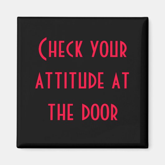 Controleer je houding aan de deur magneet (Voorkant)