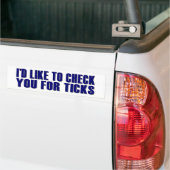 Controleer Je Op Teken Bumpersticker (Op Truck)