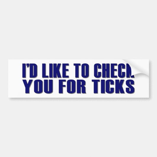 Controleer Je Op Teken Bumpersticker (Voorkant)