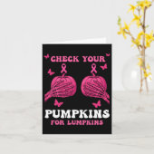 Controleer je pompoenen Borstkanker bewustzijn Hal Kaart (Gele Bloem)