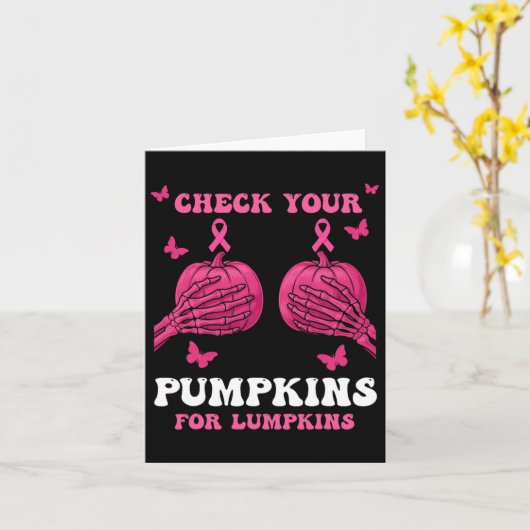 Controleer je pompoenen Borstkanker bewustzijn Hal Kaart (Gele Bloem)