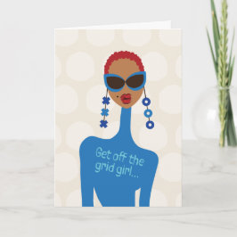 Controleer je sterke vrienden - Ga van de grid af Bedankkaart