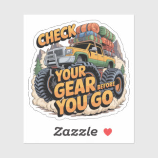 Controleer je uitrusting voordat je off-road 4x4 g sticker
