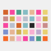 Controleer kleurrijk Medio Century geometrisch dam Inpakpapier Vel (Voorkant)