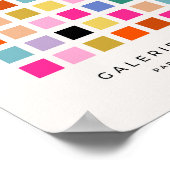 Controleer kleurrijk Medio Century geometrisch dam Poster (Hoek)