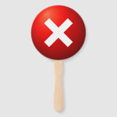 Controleer Mark X Mark Quiz Game Paddle Bord Handwaaier (Achterkant)