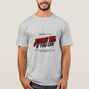 Controleer Me Als Je Kunt Grappige Accountant Film T-shirt