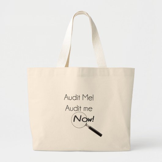 Controleer me! grote tote bag (Voorkant)